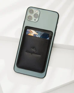 Tommy Bahama Mag-Safe Phone Wallet Black New