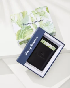 Tommy Bahama Mag-Safe Phone Wallet Black New