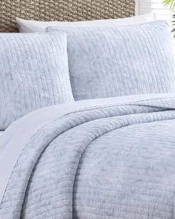 Tommy Bahama Makena 3-Piece Full/Queen Quilt Set Blue Outlet