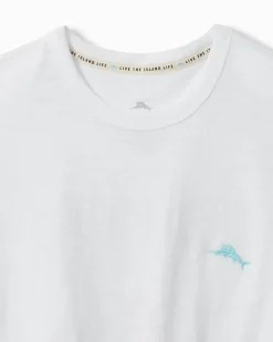Tommy Bahama Maple Sails Short-Sleeve Lux T-Shirt White Sale