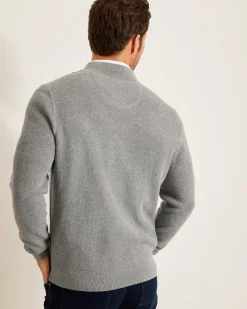 Tommy Bahama Marlin Luxe Half-Zip Sweater Carbon Grey Heather
