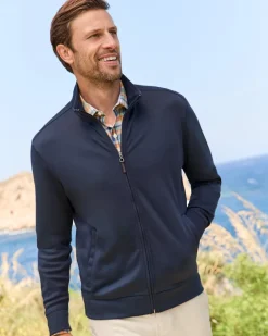 Tommy Bahama Martinique Full-Zip Jacket Ocean Deep Outlet