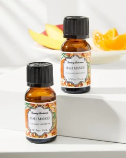 Tommy Bahama Ceramic Pineapple Diffuser Oil Refill Set Maui Mango Clearance