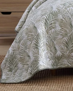 Tommy Bahama Maui Palm 3-Piece Full/Queen Quilt Set Green Clearance