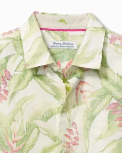 Tommy Bahama Men's Barbados Breeze Calypso Fronds Shirt White Outlet