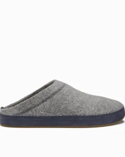 Tommy Bahama Men's OluKai® Hāmani Hulu Felt Mules Graphite New