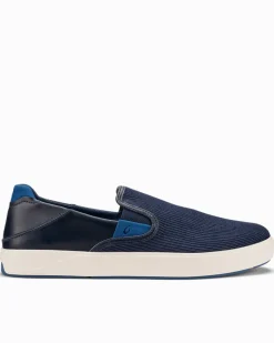 Tommy Bahama Men's OluKai® Lae'ahi Kapa Corduroy Slip-On Sneakers Trench Blue Best