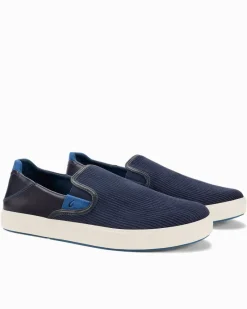 Tommy Bahama Men's OluKai® Lae'ahi Kapa Corduroy Slip-On Sneakers Trench Blue Best