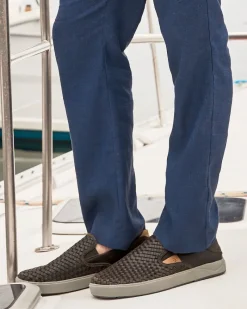 Tommy Bahama Men's OluKai® Lae'ahi Lauhala Slip-On Sneakers Dark Wood Outlet