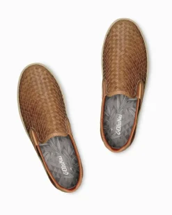 Tommy Bahama Men's OluKai® Lae'ahi Lauhala Slip-On Sneakers Fox Sale