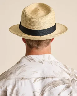 Tommy Bahama Mid-Brim Trilby Fedora Hat Ivory Discount
