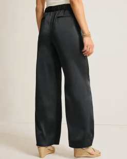 Tommy Bahama Midnight Sea Satin Easy Pants Black Best