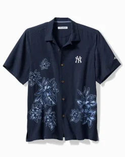 Tommy Bahama MLB® Hibiscus Vibrations Silk Camp Shirt new_york_yankees Online