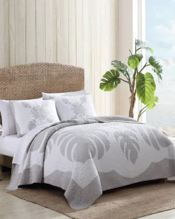 Tommy Bahama Molokai King Quilt Grey Discount