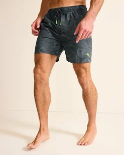 Tommy Bahama Naples Keep It Frondly 6-Inch Swim Trunks Black Online
