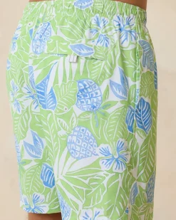 Tommy Bahama Naples Pineapple Hideaway 6-Inch Swim Trunks Tequila Hot