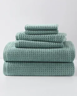 Tommy Bahama Northern Pacific 6-Piece Bath Towel Set Blue New