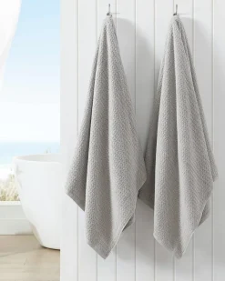 Tommy Bahama Northern Pacific 2-Piece Bath Towel Set Grey
