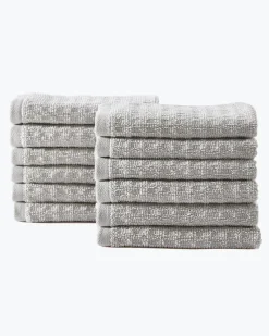 Tommy Bahama Northern Pacific 12-Piece Wash Towel Set Grey