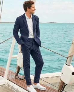 Tommy Bahama Nova Wave Half-Elastic Waist Seersucker Pants Maritime Outlet