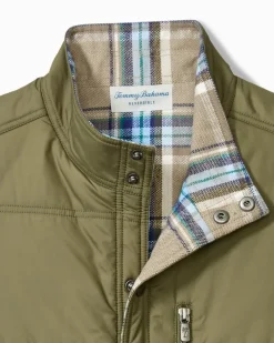 Tommy Bahama Oak Harbor Reversible Vest Tea Leaf New