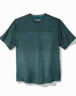 Tommy Bahama Oasis Fade IslandZone® Crewneck T-Shirt Dark Channel Blue Hot