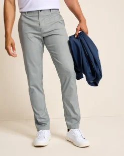 Tommy Bahama On Par Island Driver Flat-Front IslandZone® Pants Metallic Silver Clearance