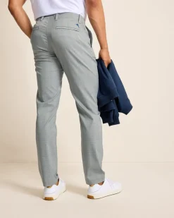 Tommy Bahama On Par Island Driver Flat-Front IslandZone® Pants Metallic Silver Clearance