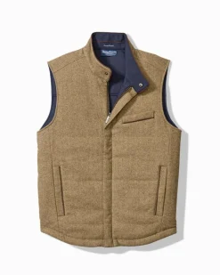 Tommy Bahama Pacific Grove Reversible Vest British Bourbon Sale
