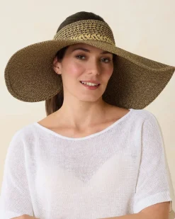 Tommy Bahama Packable Everyday Full Coverage Visor Mixed Black Outlet