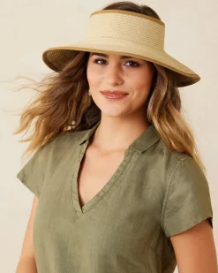 Tommy Bahama Packable Ultra-Braid Visor Floral Clearance