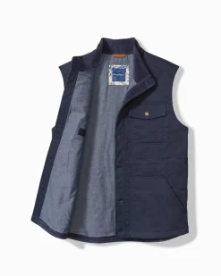 Tommy Bahama Palisades Palm Quilted Vest Maritime Outlet