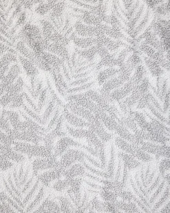 Tommy Bahama Palm Fronds Faux Teddy Throw Grey Sale