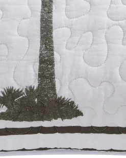 Tommy Bahama Palm Island Quilted Standard Sham Grey Clearance