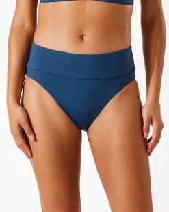 Tommy Bahama Palm Modern® High-Waist Bikini Bottoms Midnight Sea