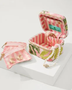 Tommy Bahama Palm Paradise Stow & Go Jewelry Travel Case Spartinapalm Paradise New