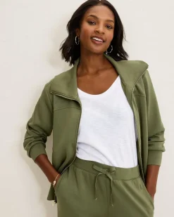 Tommy Bahama Palm Voyage Full-Zip Jacket Beetle Green New