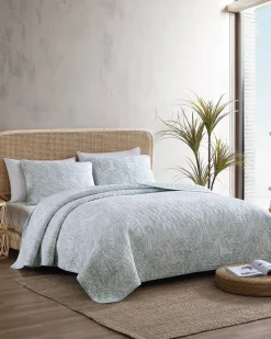 Tommy Bahama Palmday 2-Piece Twin Quilt Set Blue Best