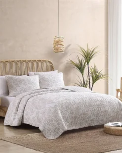 Tommy Bahama Palmday 2-Piece Twin Quilt Set Brown New