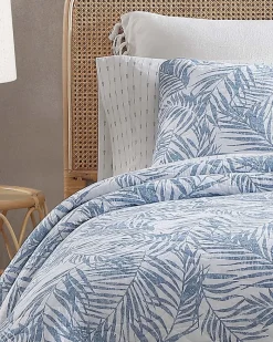 Tommy Bahama Palmday 2-Piece Twin Quilt Set Blue Canal Online