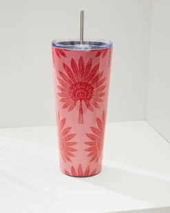Tommy Bahama Palmetto Frond 30-oz. Tumbler Red Best