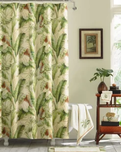 Tommy Bahama Palmiers Medium Shower Curtain Green Sale