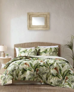 Tommy Bahama Palmiers Queen Comforter Set Green Discount