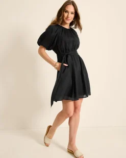 Tommy Bahama Paradise Breeze Elbow-Sleeve Dress Black Discount