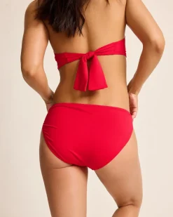 Tommy Bahama Pearl Hipster Bikini Bottoms Red Hibiscus Hot