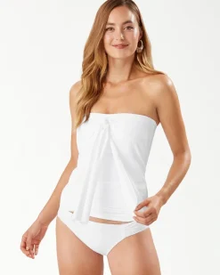 Tommy Bahama Pearl Sarong Wrap Bandini Top White Hot