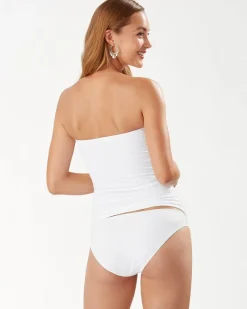 Tommy Bahama Pearl Sarong Wrap Bandini Top White Hot
