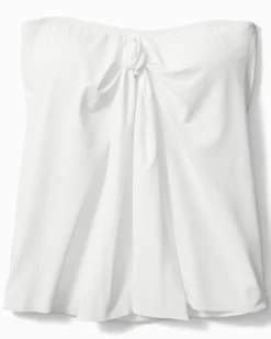Tommy Bahama Pearl Sarong Wrap Bandini Top White Hot