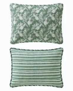 Tommy Bahama Pineapple Venture 3-Piece Full/Queen Quilt Set Green Hot