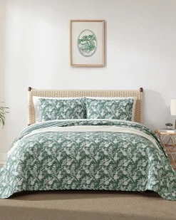 Tommy Bahama Pineapple Venture 3-Piece King Quilt Set Green Best